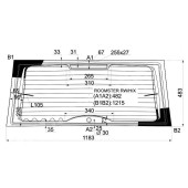 Стекло заднее (крышка багажника) с обогревом SKODA ROOMSTER 2006- <b>XYG ROOMSTER RW/H/X</b>