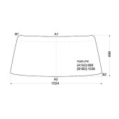 Стекло лобовое в резинку TOYOTA DYNA / HIACE / TOYOACE TRUCK 84-95 <b>XYG RU60 LFW</b>