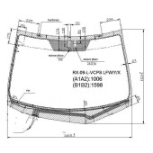 Стекло лобовое с обогревом щеток в клей LEXUS RX350 / 450H 09- <b>XYG RX-09-L-VCPS LFW/H/X</b>
