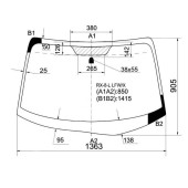 Стекло лобовое в клей MAZDA RX-8 03-09 <b>XYG RX-8-L LFW/X</b>