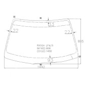 Стекло лобовое в клей TOYOTA MARK II 92-96 <b>XYG RX90H LFW/X</b>