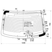 Стекло заднее (крышка багажника) с обогревом NISSAN SILVIA / 200SX / 99-02 <b>XYG S15 RW/H/X</b>