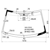 Стекло лобовое в клей VOLVO S40 4D SED / V40 WAGON 96- <b>XYG S40 LFW/X</b>