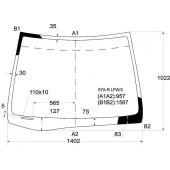 Стекло лобовое в клей HONDA STREAM 2000-2006 <b>XYG S7A-R LFW/X</b>