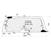 Стекло заднее (крышка багажника) с обогревом HONDA STREAM 00-06 <b>XYG S7A RW/H/X</b>