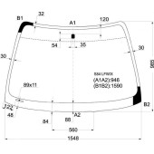 Стекло лобовое в клей HONDA ACCORD VI 98-02 4D <b>XYG S84 LFW/X</b>