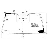 Стекло лобовое VOLVO S90 97-98 <b>XYG S90 LFW/X</b>