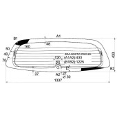 Стекло заднее (крышка багажника) с обогревом HONDA ACCORD 02-08 5D WGN <b>XYG SEA-5DSTW RW/H/X</b>