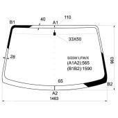 Стекло лобовое в клей MAZDA BONGO FRIENDEE / FORD FREDA 95-05 <b>XYG SG5W LFW/X</b>