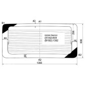Стекло заднее (крышка багажника) с обогревом MAZDA BONGO FRIENDEE VAN WAGON (FORD FREDA) 95- <b>XYG SG5W RW/H/X</b>