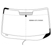 Стекло лобовое с обогревом щеток TOYOTA SIENNA 03-09 <b>XYG SIENNA-VCP LFW/W/X</b>