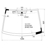 Стекло лобовое в клей HONDA AIRWAVE / PARTNER 05- <b>XYG SLA LFW/X</b>