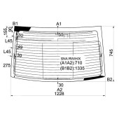 Стекло заднее с обогревом HONDA CIVIC 05- 4D <b>XYG SNA RW/H/X</b>