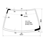 Стекло лобовое в клей HONDA CIVIC 91-95 3D HBK <b>XYG SR3 LFW/X</b>