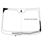 Стекло лобовое с обогревом щеток в клей SSANGYONG KORANDO 11- / ACTYON 11- <b>XYG SSY-C200-L-CPH LFW/H/X</b>