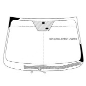 Стекло лобовое с обогревом щеток в клей SSANGYONG KORANDO 2011- / ACTYON 2011- <b>XYG SSY-C200-L-CPSSH LFW/H/X</b>