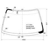 Стекло лобовое в клей HONDA INTEGRA 93-00 2D CPE <b>XYG ST7 LFW/X</b>