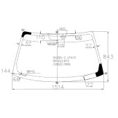 Стекло лобовое в клей TOYOTA CAMRY GRACIA 4 / 5D / MARK II QUALIS 96-01 <b>XYG SV200-2 LFW/X</b>