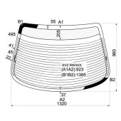 Стекло заднее (крышка багажника) с обогревом HONDA ACCORD 94-97 2D CPE <b>XYG SV2 RW/H/X</b>
