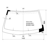 Стекло лобовое в клей TOYOTA CAMRY SEDAN 90-94 <b>XYG SV30 LFW/X</b>