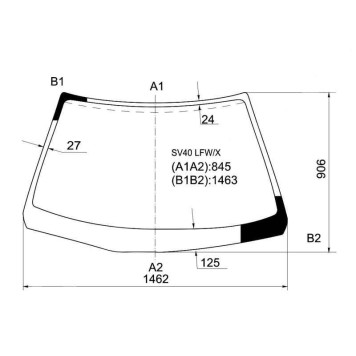 Стекло лобовое в клей TOYOTA CAMRY & VISTA SEDAN 94- <b>XYG SV40 LFW/X</b>