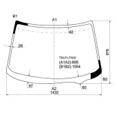 Стекло лобовое в клей NISSAN X-TRAIL 2000-2007 <b>XYG T30-R LFW/X</b>