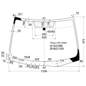 Стекло лобовое в клей NISSAN TIIDA 2004- 4 / 5D <b>XYG TIIDA-L-VCP LFW/X</b>