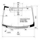 Стекло лобовое с обогревом щеток в клей NISSAN TIIDA 04- 4 / 5D <b>XYG TIIDA-R-CPH LFW/H/X</b>