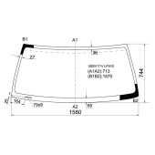 Стекло лобовое в клей ISUZU TROOPER / BIGHORN / OPEL MONTEREY / HONDA HORIZON 1991-2002 3 / 5D <b>XYG UBSV17-V LFW/X</b>