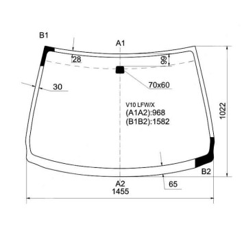 Стекло лобовое в клей NISSAN ALMERA TINO 98-03 <b>XYG V10 LFW/X</b>