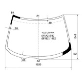 Стекло лобовое в клей NISSAN SERENA 91-99 <b>XYG VC23-L LFW/X</b>