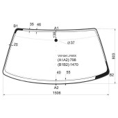 Стекло лобовое VOLKSWAGEN PASSAT B3 / B4 4 / 5D 88-96 <b>XYG VW-B4 LFW/X</b>