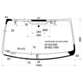 Стекло лобовое в клей VOLKSWAGEN AMAROK 10- <b>XYG VW-PICKUP-10-VCP LFW/X</b>