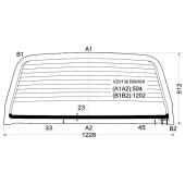 Стекло заднее (крышка багажника) с обогревом TOYOTA HILUX SURF 4 RUNNER WAGON 1988-1995 <b>XYG VZV130 RW/H/X</b>