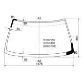 Стекло лобовое в клей NISSAN AVENIR / PRIMERA 90-98 5D WGN <b>XYG W10 LFW/X</b>