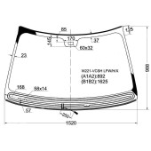 Стекло лобовое с обогревом щеток в клей MERCEDES-BENZ S-CLASS W221 05- <b>XYG W221-VCSH LFW/H/X</b>