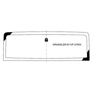 Стекло лобовое в клей JEEP JK WRANGLER 2D / 4D UTILITY 2007- <b>XYG WRANGLER-07-VP LFW/X</b>