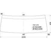 Стекло лобовое в резинку HINO SUPER DOLPHIN PROFIA TRUCK 2001- <b>XYG Y007 LFW</b>
