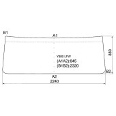 Стекло лобовое в резинку HINO SUPER DOLPHIN PROFIA 92- <b>XYG Y680 LFW</b>