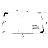 Стекло лобовое в клей SUZUKI EVERY / CARRY DA62V / DG63T / DA63T TRUCK 2004- <b>XYG YH6 LFW/X</b>
