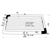 Стекло заднее (крышка багажника) с обогревом TOYOTA TOWNACE 88-92 <b>XYG YR25V RW/H/X</b>