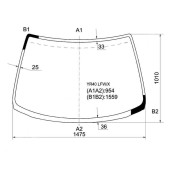 Стекло лобовое в клей TOYOTA TOWNACE NOAH / LITEACE 96-07 <b>XYG YR40 LFW/X</b>