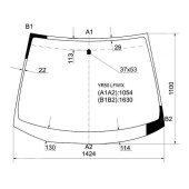 Стекло лобовое в клей TOYOTA NOAH / VOXY 01-07 <b>XYG YR50 LFW/X</b>