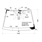 Стекло лобовое в клей TOYOTA PREMIO / ALLION 2001-2007 <b>XYG ZZT240-R-CPS LFW/X</b>