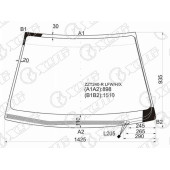 Стекло лобовое с обогревом щеток в клей TOYOTA PREMIO / ALLION 01-07 <b>XYG ZZT240-R LFW/H/X</b>