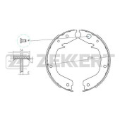 Колодки торм. бараб. зад Mitsubishi Pajero III 00- Pajero IV 06- <b>ZEKKERT BK-4439</b>