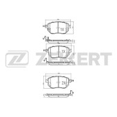 Колодки торм. диск. перед Infiniti FX (S50 S51) 03- M35 (Y50) 05- M45 (Y50) 05- Murano (Z50) 02- <b>ZEKKERT BS-1874</b>