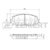 Колодки торм. диск. перед Great Wall Tengyi C30 10- Tengyi C20R 11- Toyota Allion (NZT26_ ZRT26_) <b>ZEKKERT BS-1940</b>