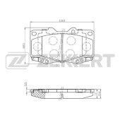 Колодки торм. диск. зад Honda Stepwagon III 05- Toyota Hilux (N_) 05- Fortuner (_N5_) 04- <b>ZEKKERT BS-2077</b>