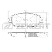 Колодки торм. диск. перед <b>ZEKKERT BS-2081</b>